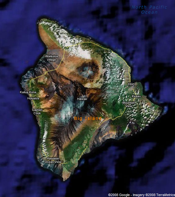 Тому острів стає дедалі більше через що стікає в океан лави, змінюючи свою форму
